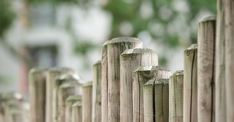 Boundaries Fence - Brown Wooden Fence in Front